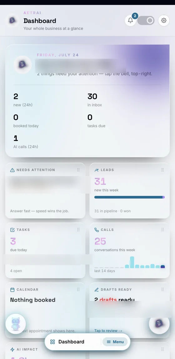 Your whole business at a glance